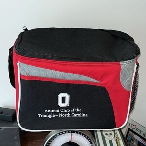 Ohio state Buckeyes triangle club of N.C. lunch Bag Lunchbox tote shoulder carry